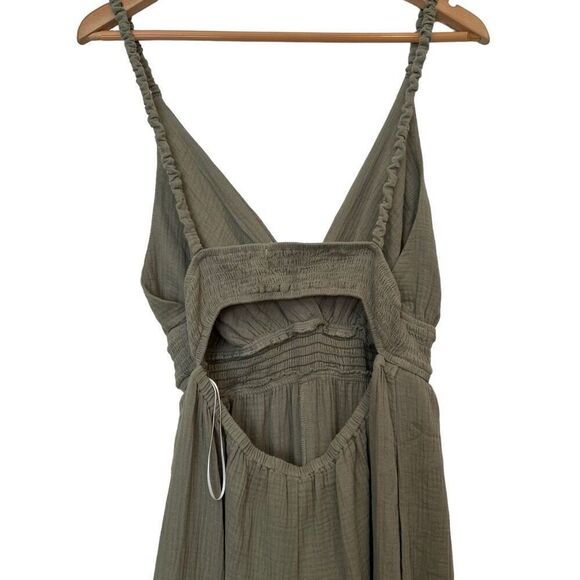 Dear John Imani Strap Jumpsuit Sweet Olive Size L - Picture 6 of 9